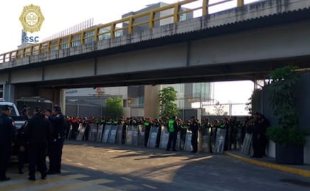 SSC despliega operativo en el AICM por protesta de taxistas; prevén afectaciones en accesos a Terminal 1 y 2