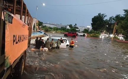 Fuertes lluvias en Sinaloa dejan un muerto y caos en la capital del estado