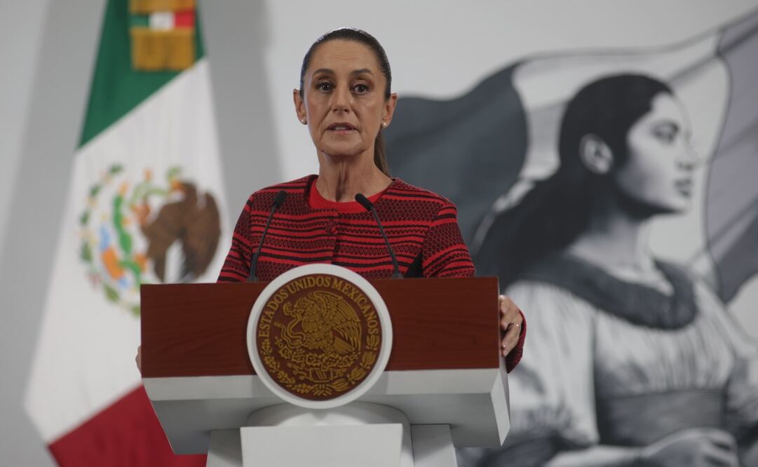 Conferencia matutina de la presidenta Claudia Sheinbaum en Palacio Nacional el 13 de junio de 2025. Foto: Carlos Mejía / EL UNIVERSAL