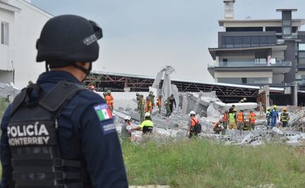 Derrumbe en construcción de Cumbres del Sol, Monterrey, deja tres muertos