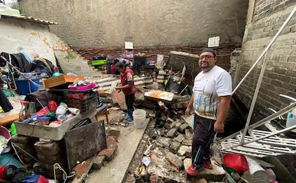 "Se vino toda el agua y tiró la casa de mi hijo": Vecinos de Tlalpan narran, entre lágrimas, el colapso de sus viviendas