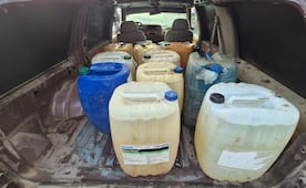 Aseguran siete vehículos con 6 mil 331 litros de hidrocarburo en Tlaxcoapan, Hidalgo; tres tenían reporte de robo