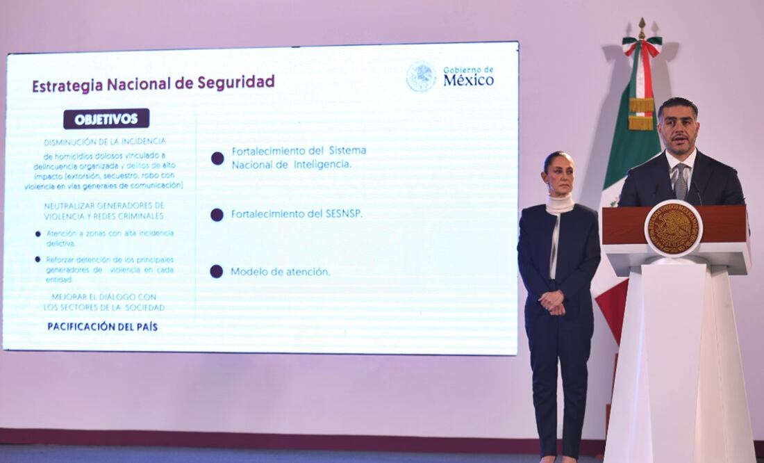 El secretario de Seguridad y Protección Ciudadana, Omar García Harfuch declaró que buscarán debilitar al crimen organizado mediante su bloqueo de recursos. Foto: Diego Simón Sánchez/EL UNIVERSAL