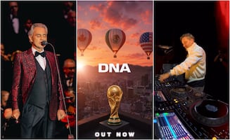 Andrea Bocelli, EJAE y David Guetta protagonizan un nuevo himno oficial del Mundial
