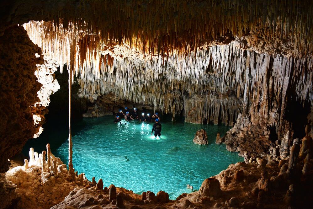 Río Secreto, en Cancún, es un parque natural de cavernas y formaciones rocosas. (Foto: Cortesía Río Secreto)