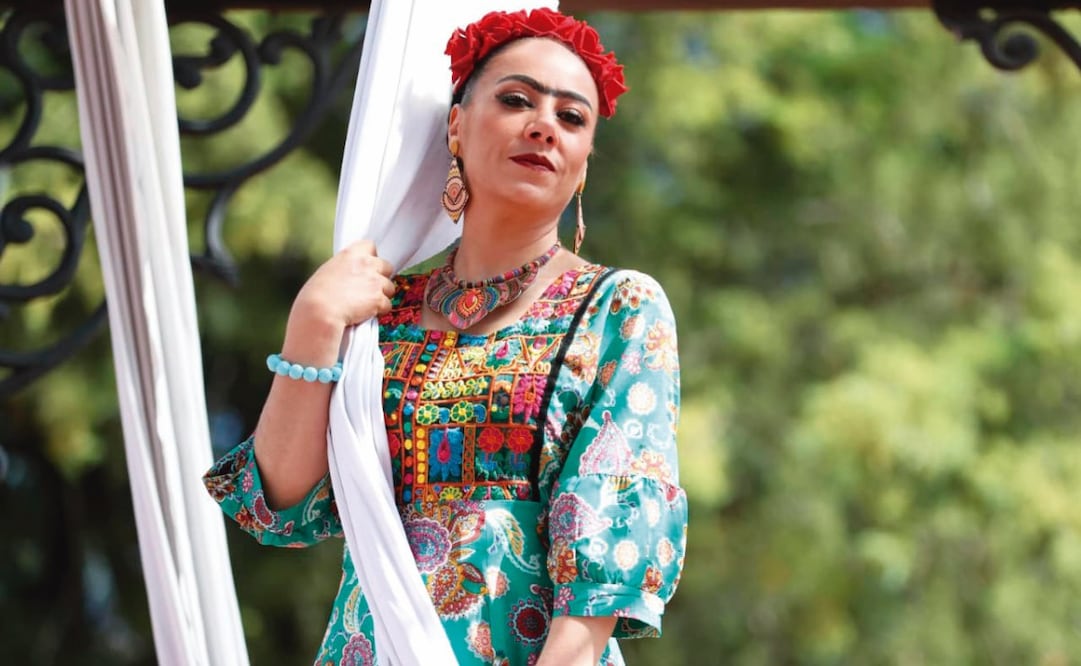 Desde hace año y medio, la actriz interpreta a Frida Kahlo en teatro. Foto: QUIROZ PRODUCCIONES