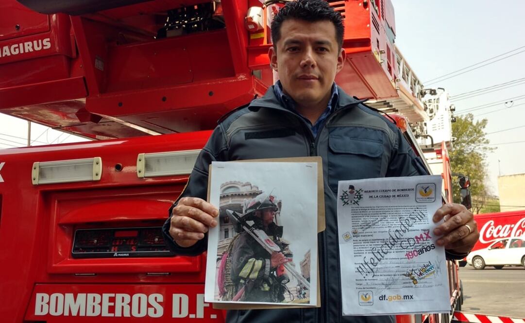 Ismael Figueroa, líder sindical de los bomberos capitalinos. (Foto: Gerardo Suárez/El Universal)