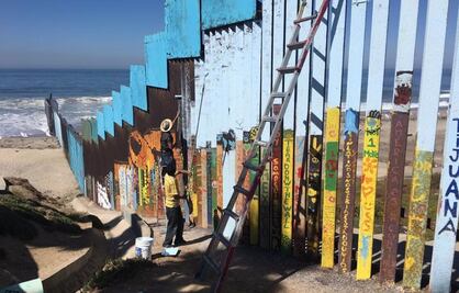 “Si nos ponen el muro… otro lienzo más para pintar”