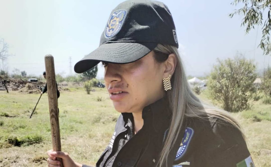 Jacqueline Palmeros, madre buscadora, denuncia agresión por parte policía de investigación. Foto: Especial