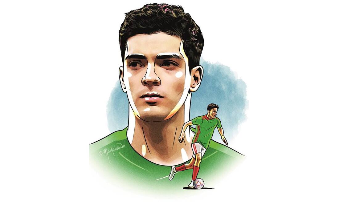 Raúl Jiménez.Ilustración