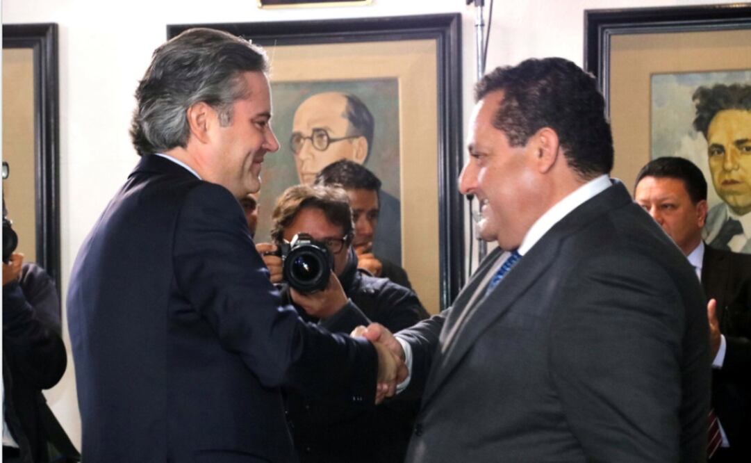 El funcionario federal estuvo acompañado por el gobernador de Baja California Sur, Carlos Mendoza Davis. /Especial