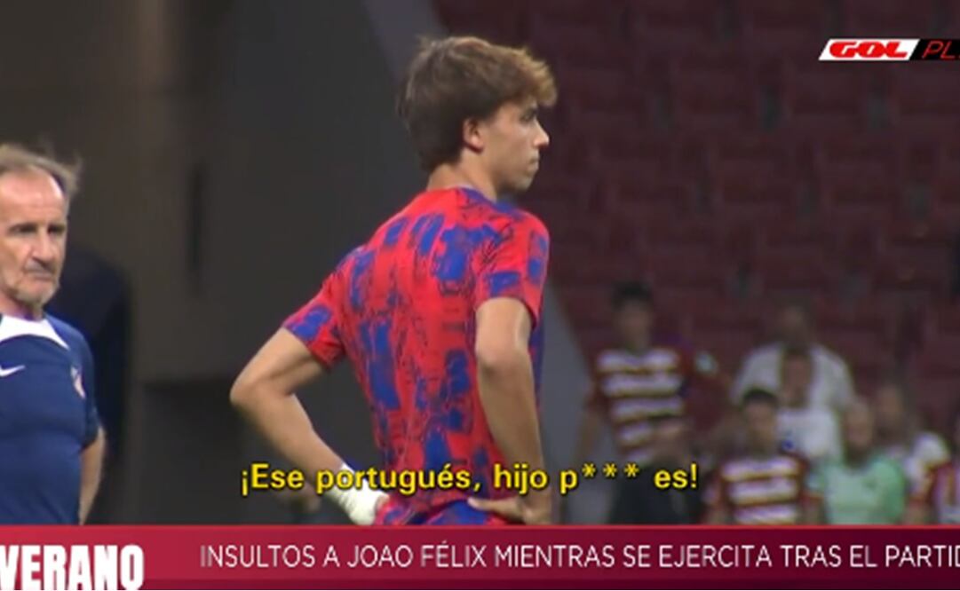 Joao Félix insultado por los aficionados del Atlético de Madrid / Foto: Especiales
