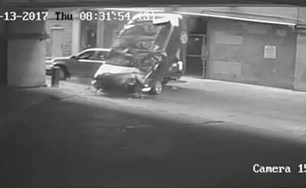 Video. Auto cae de séptimo piso de un edificio en Texas
