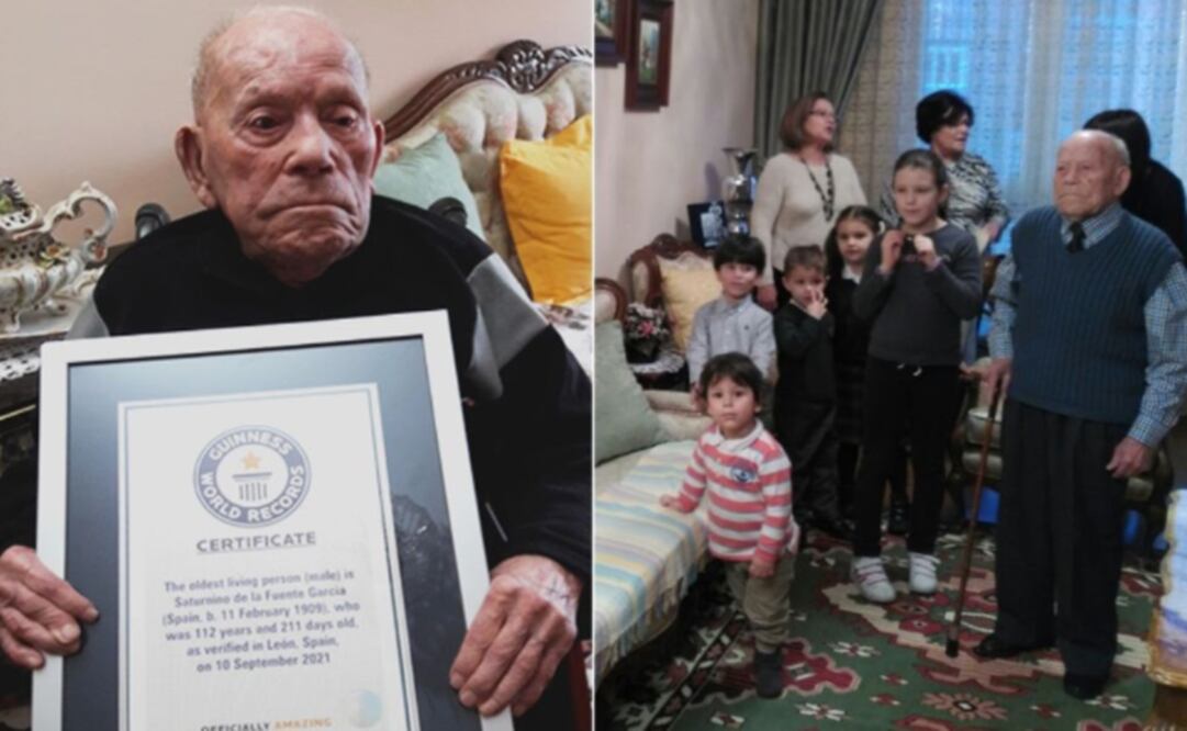 De la Fuente nació el 11 de febrero en 1909 y sobrevivó a la gripe española de 1918. Foto: Twitter @GWR