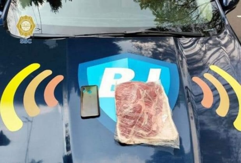 Detienen a un hombre por robarse un corte de carne y un celular