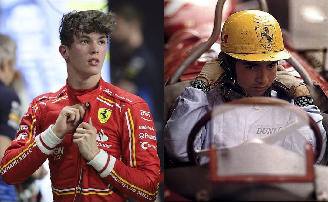 Oliver Bearman superó la marca del mexicano Ricardo Rodríguez en Ferrari - Fotos: AP y Archivo / EL UNIVERSAL