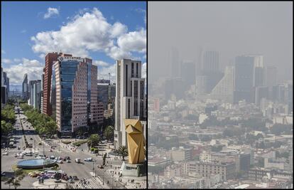 ¿Qué tan contaminada está la CDMX? Comparamos estas imágenes