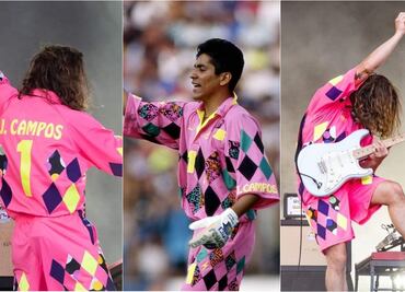Guitarrista de IDLES da concierto con el uniforme de Jorge Campos