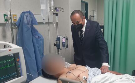 Fiscal de Edomex visita en hospital a elementos heridos en enfrentamiento con grupo armado en Texcatitlán 
