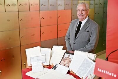 Gonzalo Celorio deposita legado en el Instituto Cervantes 