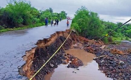 Deslaves y ríos desbordados afectan a Hidalgo y Guanajuato