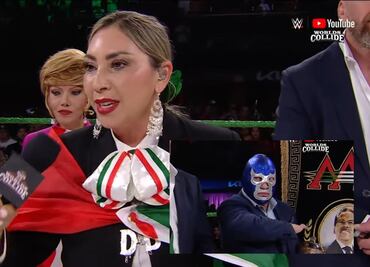 WWE: Deyra Barrera se equivocó en la entonación del Himno Nacional Mexicano en Worlds Collide; imperdible reacción de Blue Demon Jr.