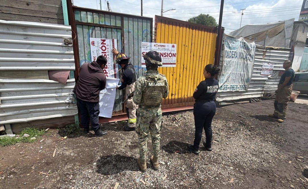 Clausuran fábrica clandestina de cloro en Ecatepec. Foto: Especial