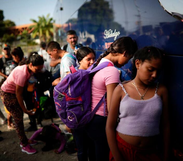 Migrantes avanzan por Centroamérica rumbo a EU ante el fin del Título 42. Foto: EFE