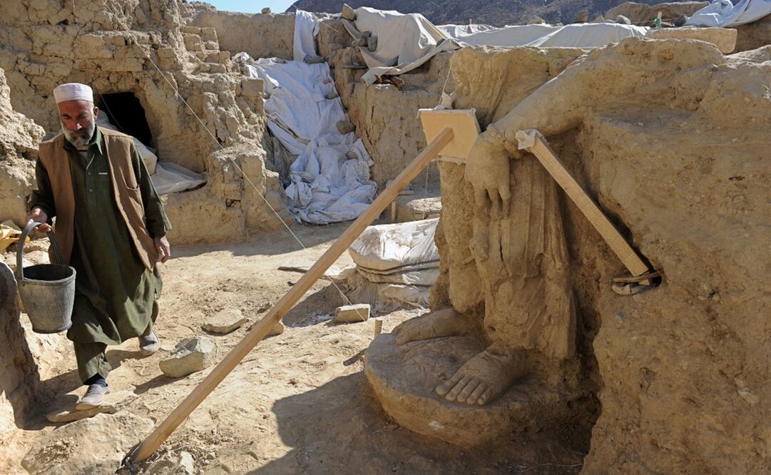 Los santuarios budistas de Mes Aynak. Foto: SHAH MARAI / AFP, archivo