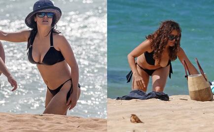 Salma Hayek luce su figura en bikini