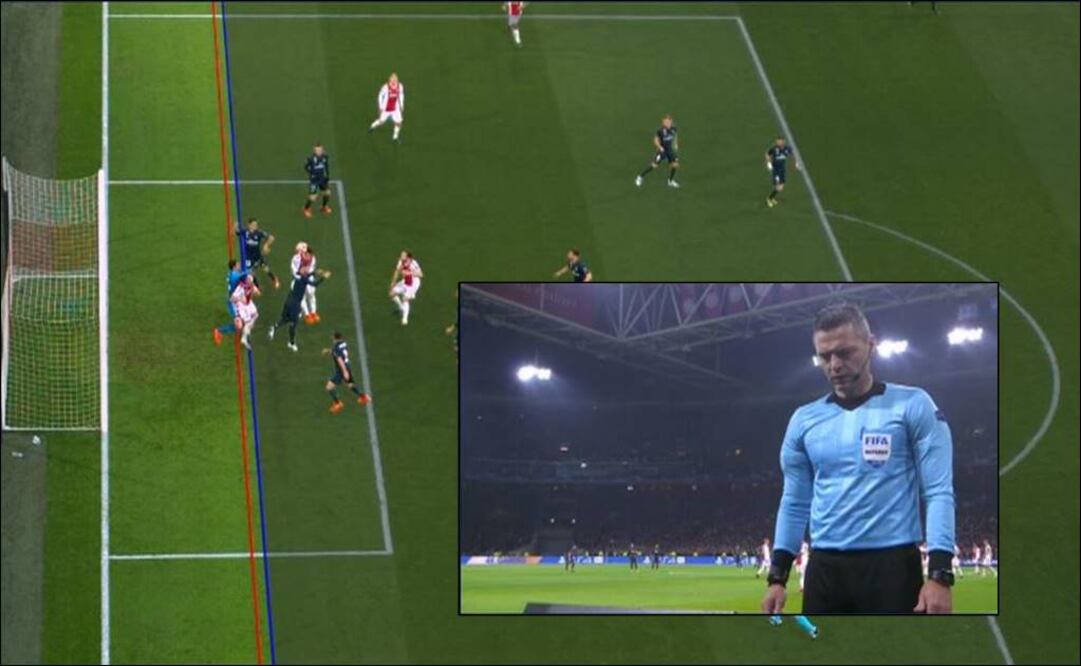 Gol anulado al Ajax. Foto: Especial 