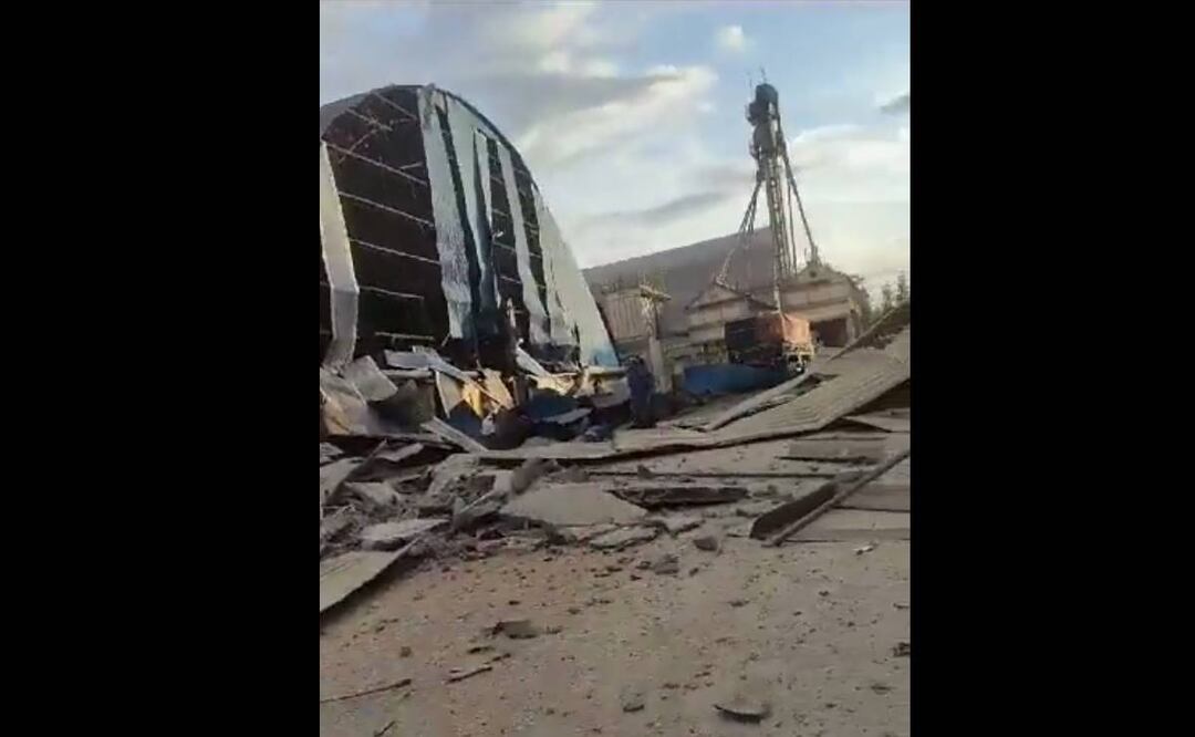 Un depósito de granos en una cooperativa agrícola de Brasil explotó dejando por lo menos 8 personas muertas y varias más heridas. Foto: Captura de pantalla