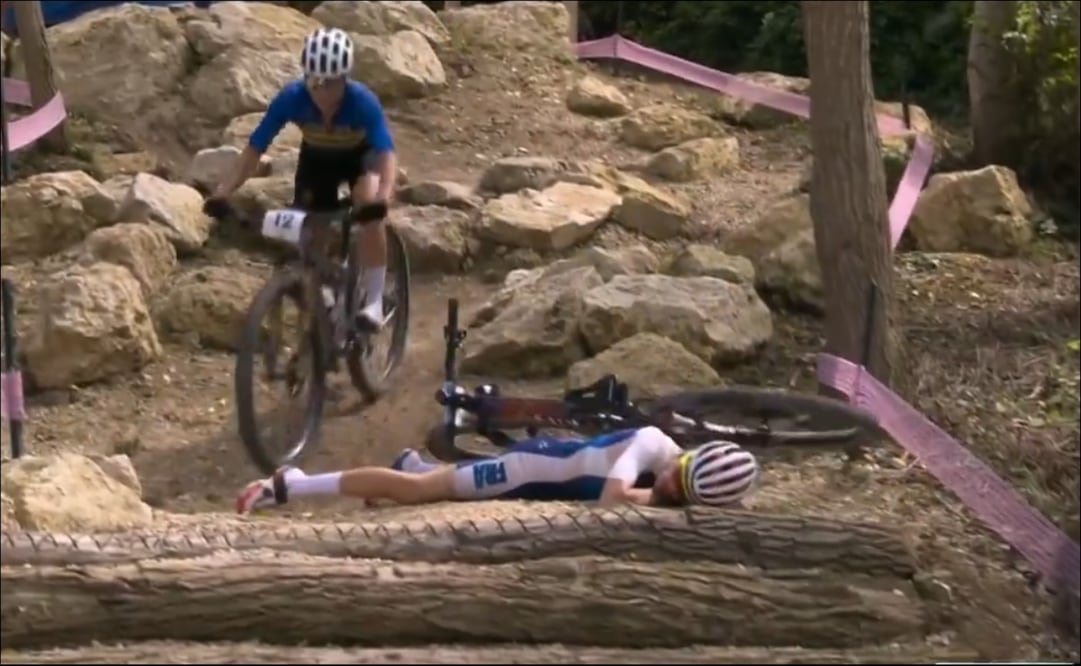 El impactante accidente de la ciclista francesa en París 2024 / Foto: Especiales