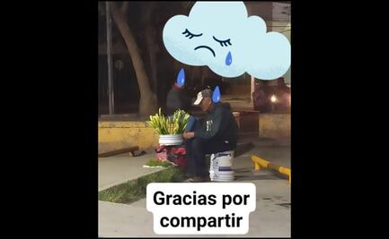 Viralizan a adulto mayor para que le compren flores en Querétaro