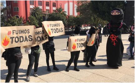 Feministas marchan para rechazar citatorios por daños a la propiedad