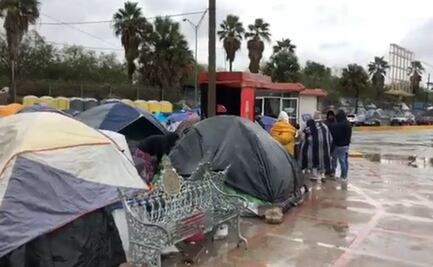 Pese al frío, migrantes se niegan a ocupar albergues en Tamaulipas