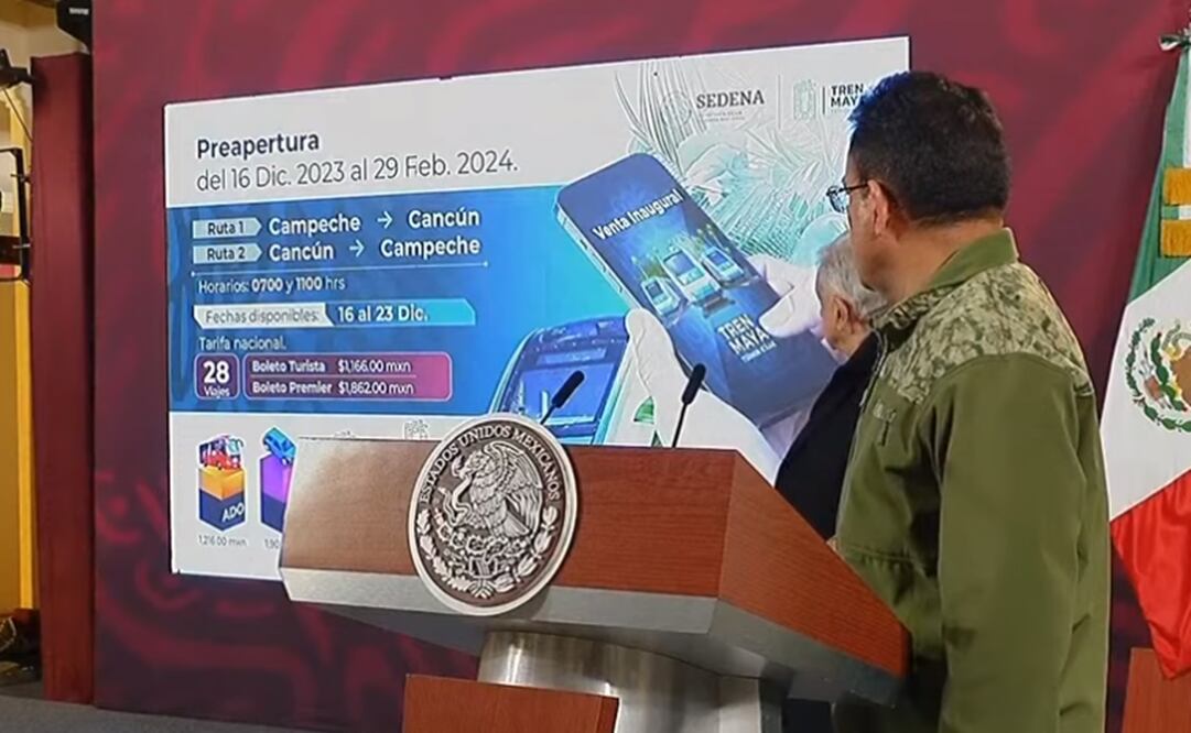 Hasta el momento “se han vendido bien los boletos”, dijo el general Lozano Águila. Foto: Captura de pantalla