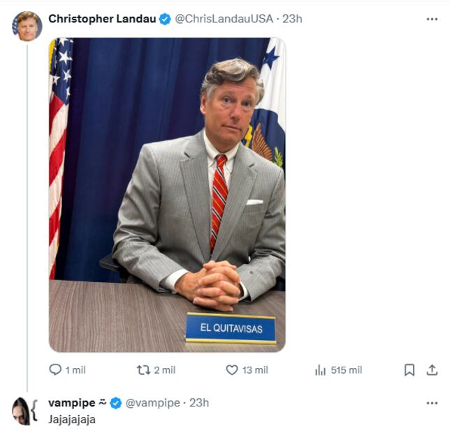 La respuesta del subsecretario de Estado causó gran revuelo en redes sociales. Foto: Captura de pantalla