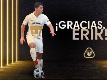 Pumas se despide de Erik Lira; el futbolista ya firmó con Cruz Azul