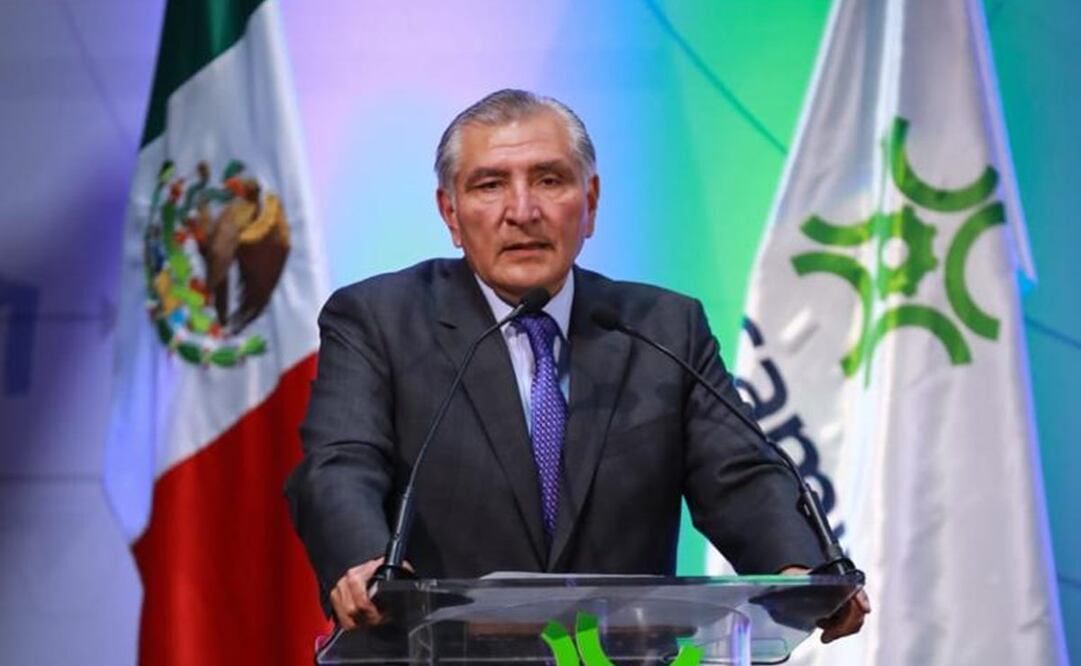 Adán Augusto López en evento de Concamin, rechaza "fuego amigo" con Marcelo Ebrad / Foto: Especial EL UNIVERSAL