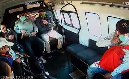 Caen presuntos ladrones que dispararon en combi para asaltar a pasajeros en Tlalnepantla