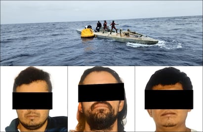 Vinculan a proceso a detenidos que transportaban droga en semisumergible en el Océano Pacífico en BC Sur