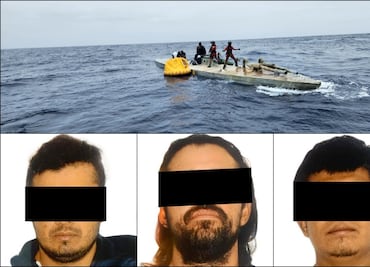 Vinculan a proceso a detenidos que transportaban droga en semisumergible en el Océano Pacífico en BC Sur