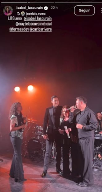 Pandora amenizó la noche y puso a cantar a los asistente. Foto: Instagram