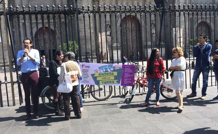 Convocan a rodar por la tierra en el Zócalo