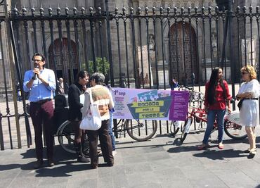 Convocan a rodar por la tierra en el Zócalo