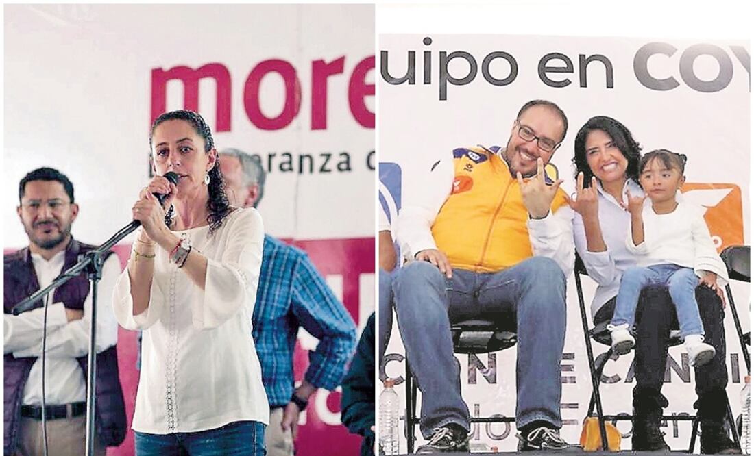Sheinbaum, ex delegada de Tlalpan, regresó a la demarcación que gobernó y tuvo eventos en las colonias San Juan Tepeximilpa, Isidro Fabela y Huipulco. Luis Serna y Mauricio Toledo acompañaron a la perredista Alejandra Barrales. Fotos: Cortesía