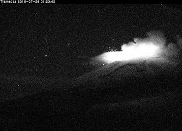 Popocatépetl spews 100 low-intensity exhalations