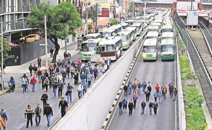 Suspenden megamarcha en la CDMX tras acuerdo con transportistas
