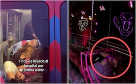 Influencer mexicana Frida Urbina sufre accidente en programa Guerreros Mundiales; ¿qué le pasó?
